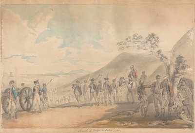 Marcha das Tropas na Índia de Samuel Davis