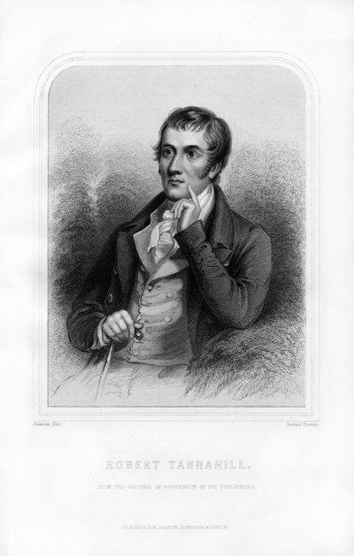 Robert Tannahill, poeta escocês, 1870 de Samuel Freeman