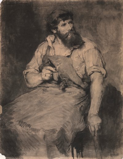 Smithy, estudo para The Court, c.1883. de Samuel H. Crone