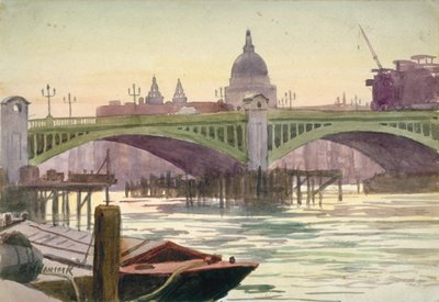 Southwark Bridge, Londres, 1930 de Samuel Harry Hancock