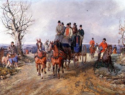 Um treinador e Quatro na estrada aberta de Samuel Henry Alken