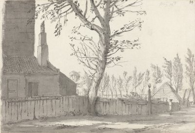 High Street na Manor House, Marylebone de Samuel Hieronymus Grimm