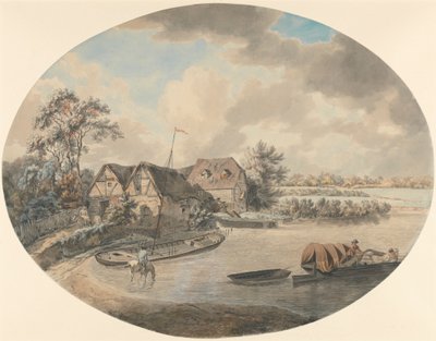 Moinho em Avon, Pershore, Worcestershire de Samuel Hieronymus Grimm