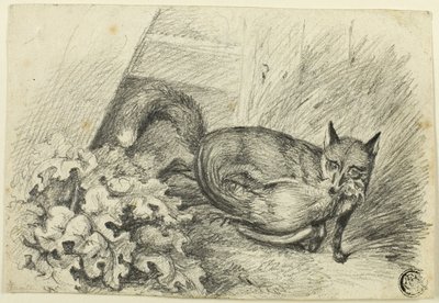 Raposa roubando um galo de Samuel Howett