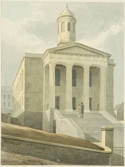 Capela de São Jorge (lápis e aguarela sobre papel) de Samuel Jackson