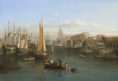 St Mary Redcliffe and Redcliffe Parade from Prince Street Bridge, c.1826 (óleo sobre tela) de Samuel Jackson