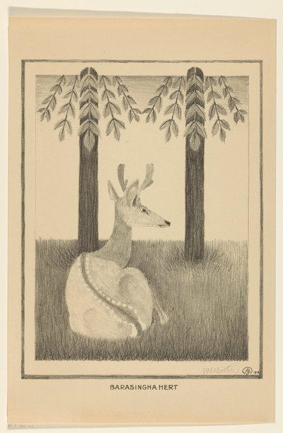 Barasinghahert (título original no objeto) de Samuel Jessurun de Mesquita (signed by artist)