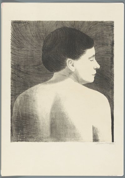 Nu feminino visto de costas de Samuel Jessurun de Mesquita (signed by artist)