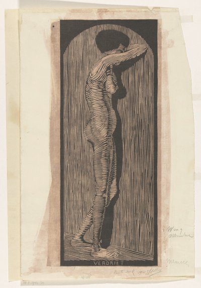Verdriet (título original no objeto) de Samuel Jessurun de Mesquita (signed by artist)