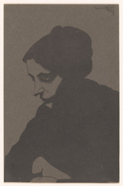 Mulher com três quartos de vista para a esquerda, com sombra de gota de Samuel Jessurun de Mesquita (signed by artist)