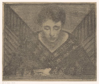 Mulher com pescoço em V de Samuel Jessurun de Mesquita (signed by artist)