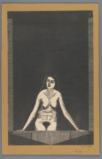 Fêmea nua à janela de Samuel Jessurun de Mesquita (signed by artist)