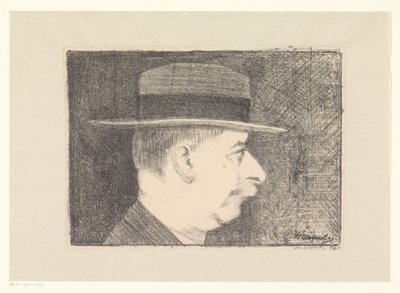 Auto-retrato de Samuel Jessurun de Mesquita (signed by artist)