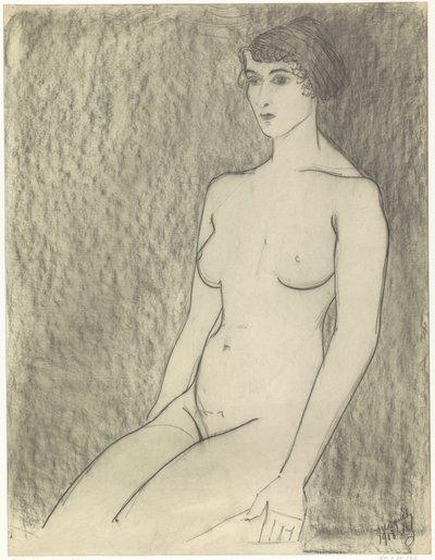 Nua Feminina Sentada de Samuel Jessurun de Mesquita