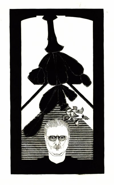 Auto-retrato com um cacto de Páscoa, cerca de 1927. de Samuel Jessurun de Mesquita