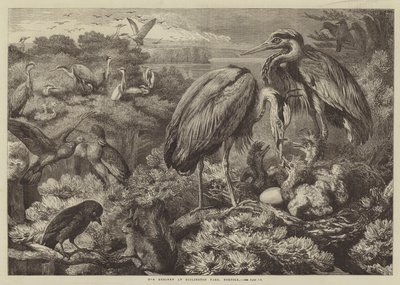 O heronry no parque de Didlington, Norfolk de Samuel John Carter