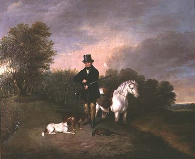 Esportista com cães e jogo de Samuel John Egbert Jones