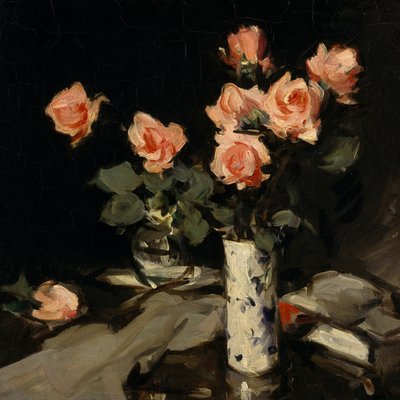 Rosas (óleo sobre tela) de Samuel John Peploe