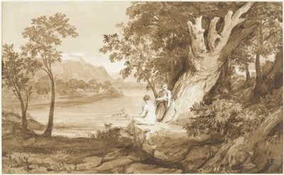 Ilustração para Comus, 1811 (caneta e tinta e papel) de Samuel John Stump