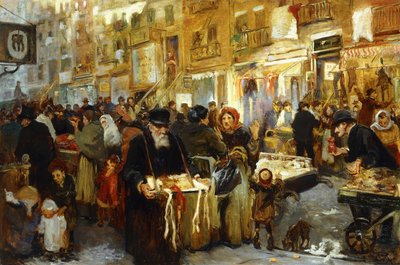 O Lower East Side, c.1914 (óleo sobre tela) de Samuel Johnson Woolf