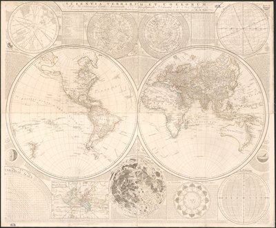 Scientia terrarum et coelorum : ou, os céus e a terra astronômica e geograficamente delineados e exibidos : contendo os detalhes mais curiosos e úteis nos sistemas solares estrelados e mundanos, fielmente enumerados e delineados de acordo com t de Samuel; Kitchin Dunn
