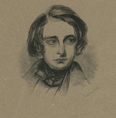 Retrato de "Boz", gravado por Hooper, c.1838 de Samuel Lawrence
