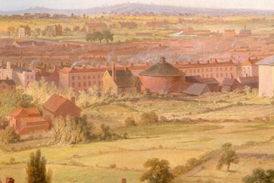 Birmingham da Cúpula da Igreja de São Filipe em 1821. de Samuel Lines