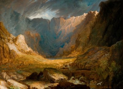 Llyn Idwal, norte do País de Gales, 1810-1850. de Samuel Lines