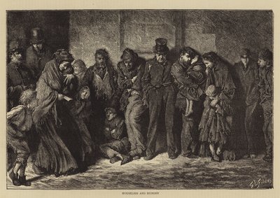 Sem casa e com fome de Samuel Luke Fildes