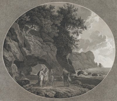 A Tempestade, Ato I: Fernando e Miranda, 1788. de Samuel Middiman