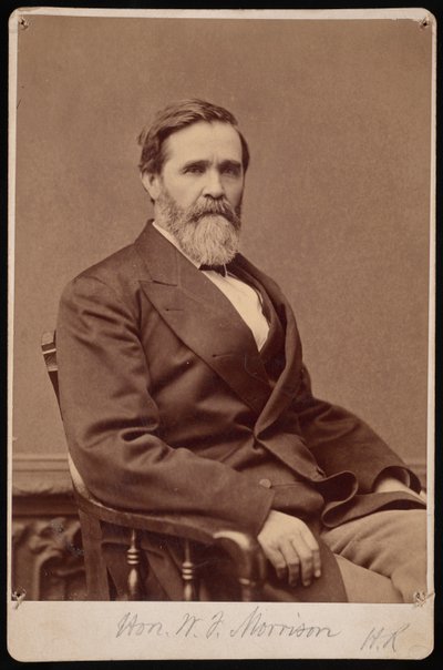 Retrato do Exmo. W.F. Morrison, entre 1876 e 1880. de Samuel Montague Fassett