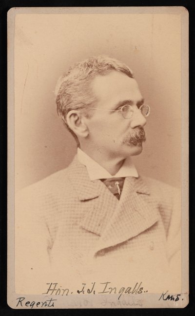 Retrato de John James Ingalls 1833-1900, entre 1876 e 1880. de Samuel Montague Fassett