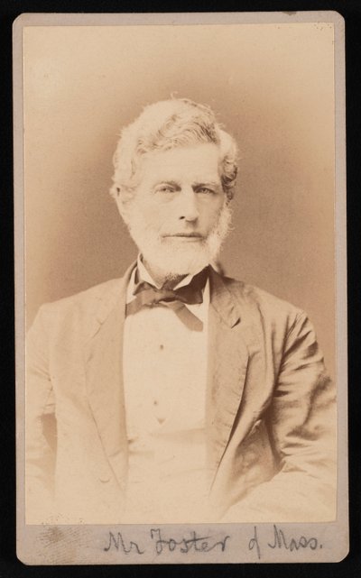 Retrato do Sr. Foster de Massachusetts, entre 1876 e 1880. de Samuel Montague Fassett
