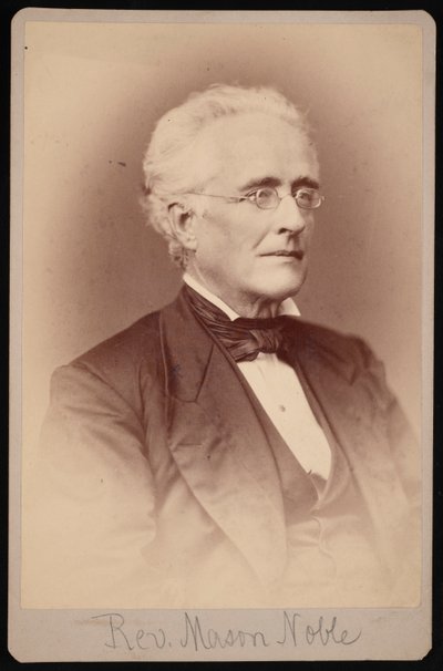 Retrato do Rev. Mason Noble 1809-1881, Entre 1876 e 1880. de Samuel Montague Fassett