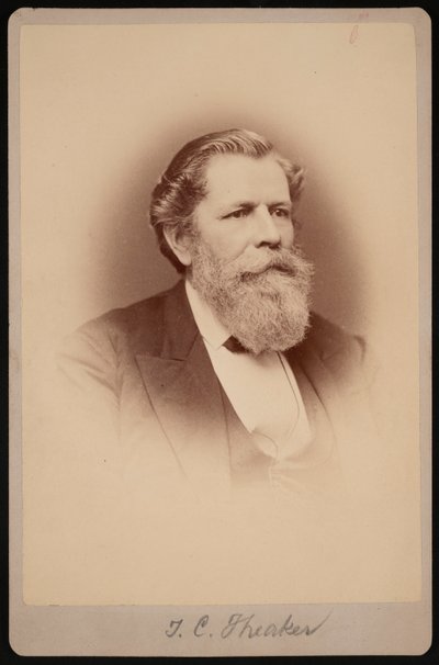 Retrato de Thomas Clarke Theaker 1812-1883, entre 1876 e 1880. de Samuel Montague Fassett
