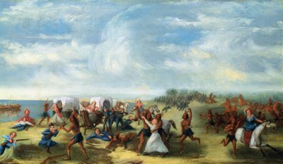 O Massacre de Fort Dearborn em 15 de agosto de 1812 de Samuel Page