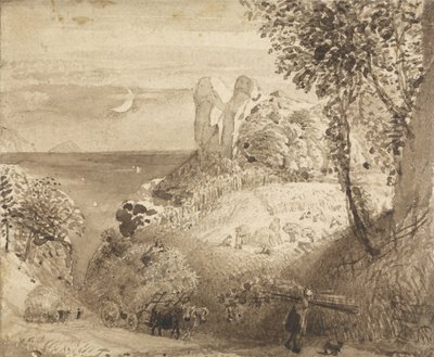 Uma cena pastoral de Samuel Palmer