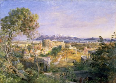 Uma vista da Roma antiga, 1838 de Samuel Palmer