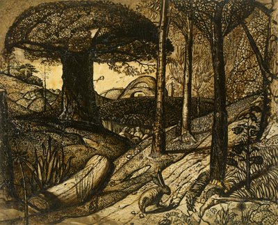 Amanhecer, 1825 de Samuel Palmer