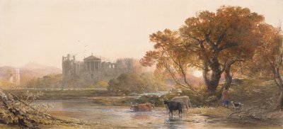 Noite na Itália, a Vila Deserta, 1845 de Samuel Palmer