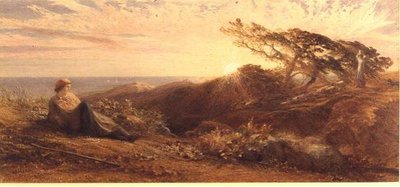 Eventide, c.1858 (aguarela) de Samuel Palmer