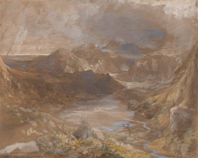 Llwyngwynedd e Parte de Llyn-y-ddina Entre Capel Curig e Beddegelert, Norte do País de Gales de Samuel Palmer