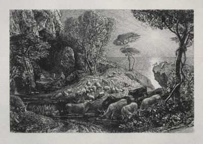 Moeris e Galatea de Samuel Palmer