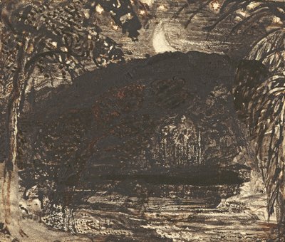 Nascer da lua de Samuel Palmer