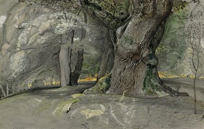 Carvalho e faia, Lullingstone Park de Samuel Palmer