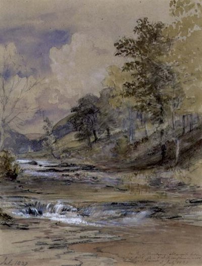 No Rio Machwy, País de Gales de Samuel Palmer