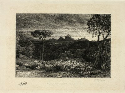 Abrir a dobra de Samuel Palmer
