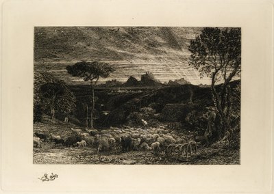 Abertura do redil, ou De manhã cedo de Samuel Palmer