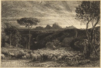 «Abertura do redil» ou «Manhã cedo» de Samuel Palmer