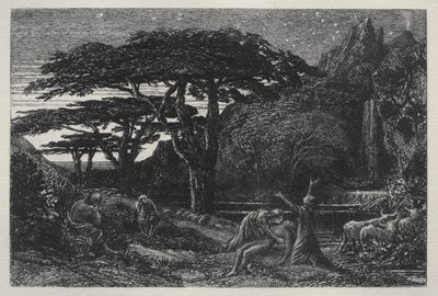 O bosque de ciprestes de Samuel Palmer